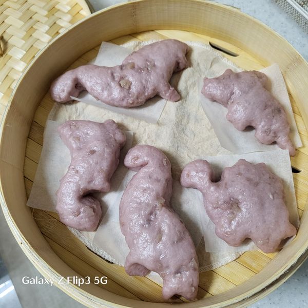 純天然的芋頭饅頭：顏天天 一起做