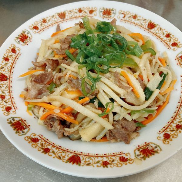 三色炒筍絲 : 南極一起做