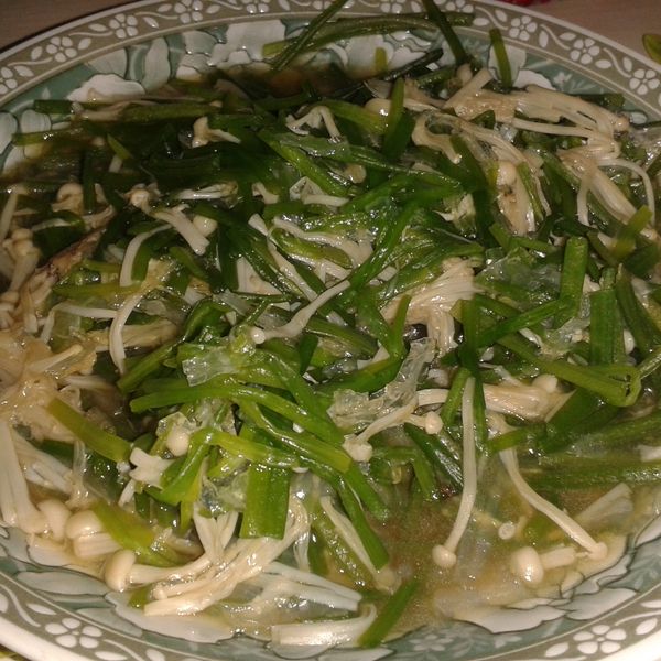 ♠水蓮金菇滑洋菜♠＜洋菜絲5＞：羅翊云 一起做