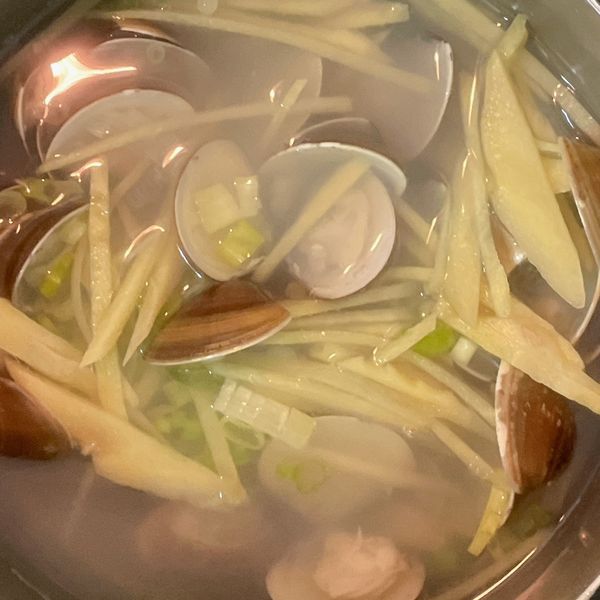 薑絲蛤蜊湯🦪 : Puma貓的主人一起做