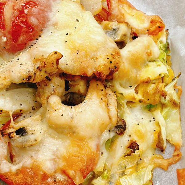 低醣飲食無麵粉料理（高麗菜披薩） : 張萬萬一起做