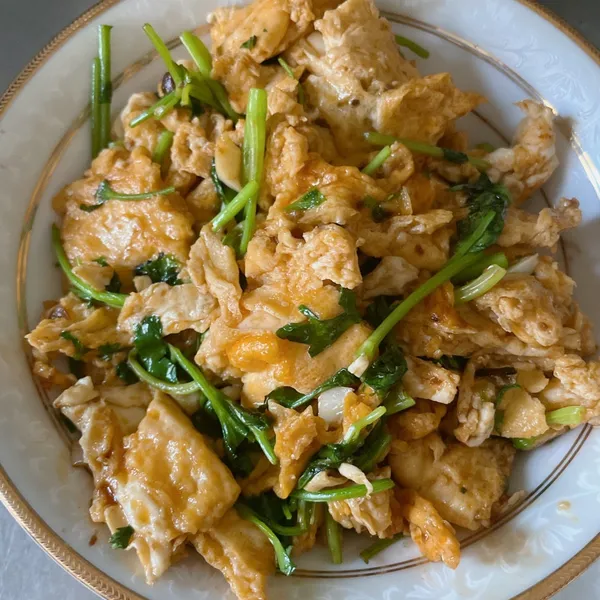 香菜炒蛋 : 蔡小蓉一起做