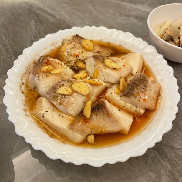 清蒸鯛魚粉絲豆腐 : Weiting一起做