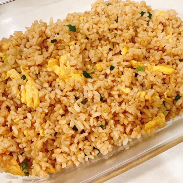 醬油蛋炒飯 : 烤肉一起做
