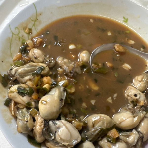 蔥爆鮮蚵 : Fish wang一起做