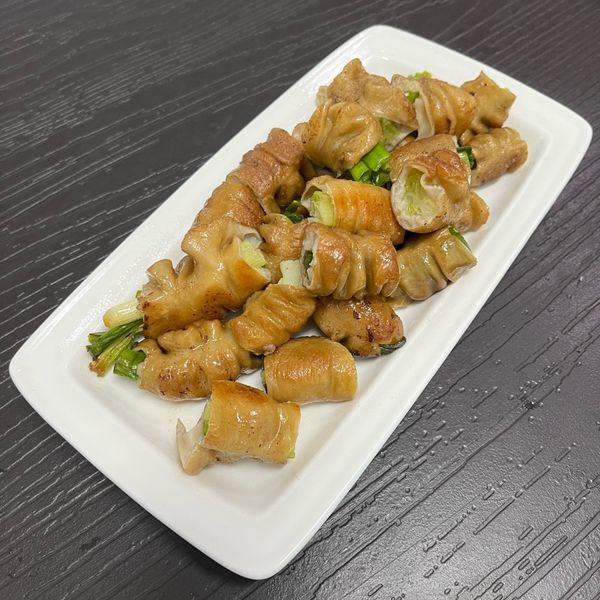 脆皮香蔥肥腸：肖肖廚 一起做