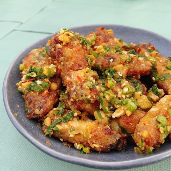 金沙雞翅(簡易） : 小隻一起做