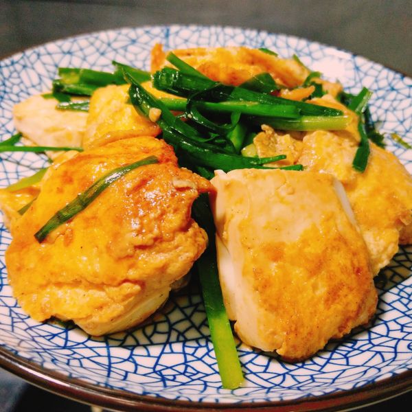 韭菜炒豆腐雞蛋：張小春 一起做