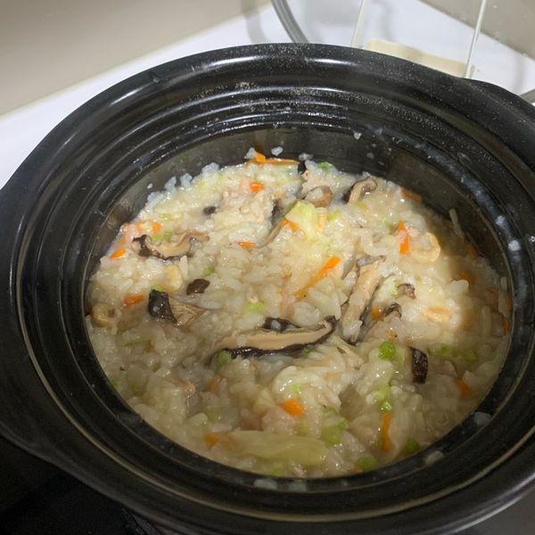 香菇高麗菜鹹粥 : Jessie Chen一起做