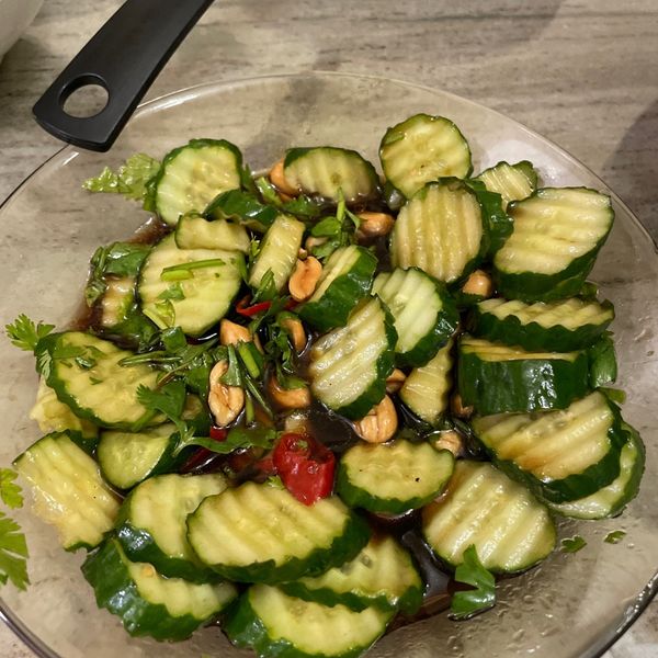 老虎菜(涼拌香菜小黃瓜辣椒蔥) : 施佳君一起做