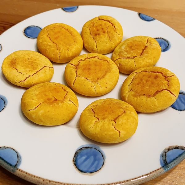 烤箱版地瓜麻糬餅 : 小浣熊廚房一起做