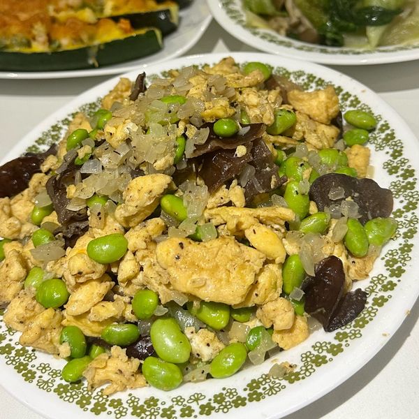 毛豆仁拌炒蛋 : Abbie一起做