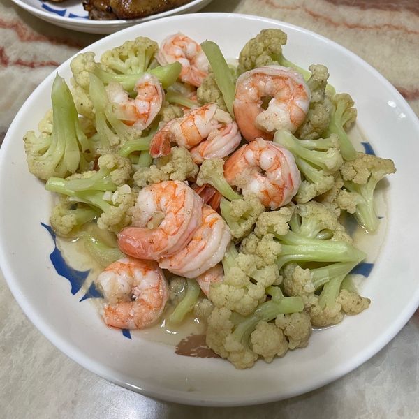 花椰菜炒蝦仁 : 慧華一起做