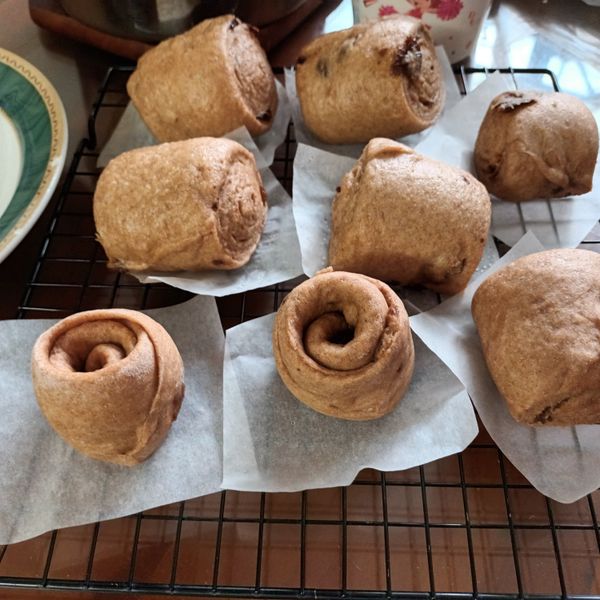 全麥饅頭 : 葉子一起做