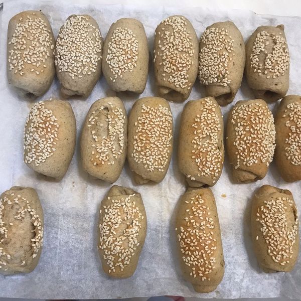 手揉奶香包、熱狗麵包（愛與恨老師配方）：Tracy 一起做