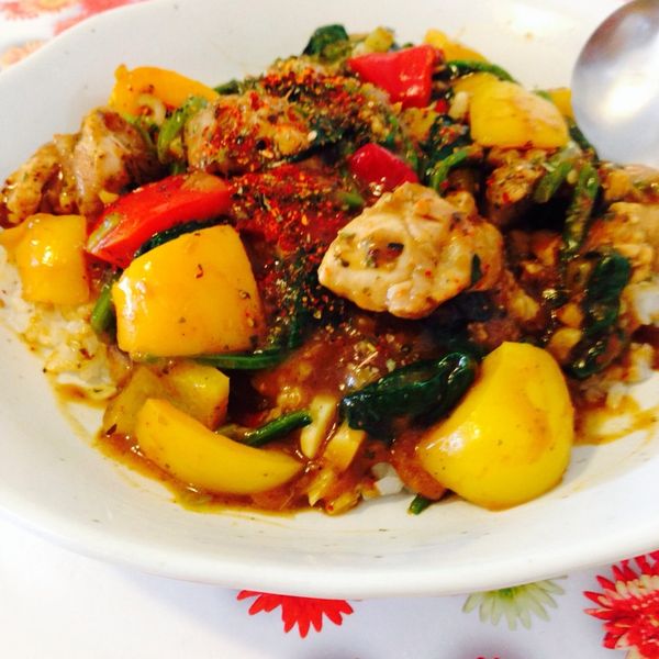 甜椒咖哩雞丼：Jean Wu 一起做