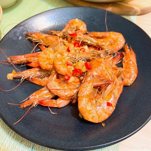 蒜香奶油草蝦 : Linda一起做