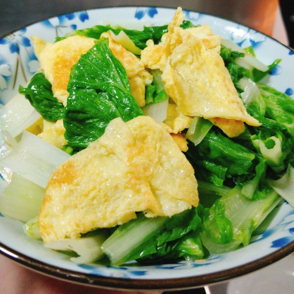 小白菜炒蛋：張小春 一起做