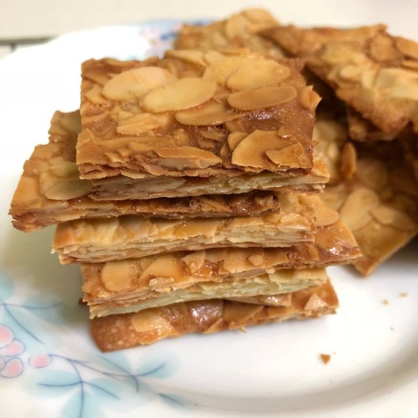 杏仁瓦片 : 葉小花一起做