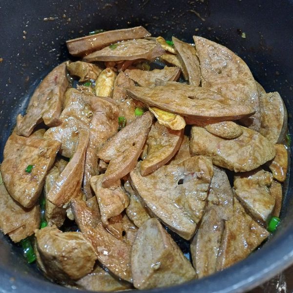 涼拌麻油豬肝:Yuyu 一起做