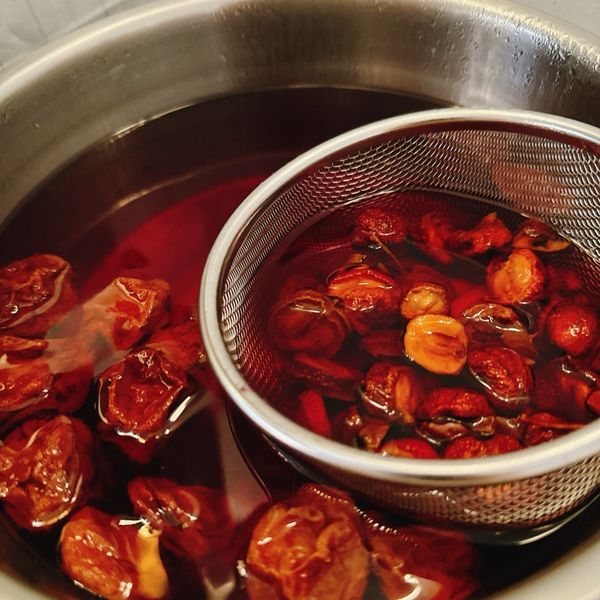 山楂烏梅茶 : 鳥胃大蔬一起做