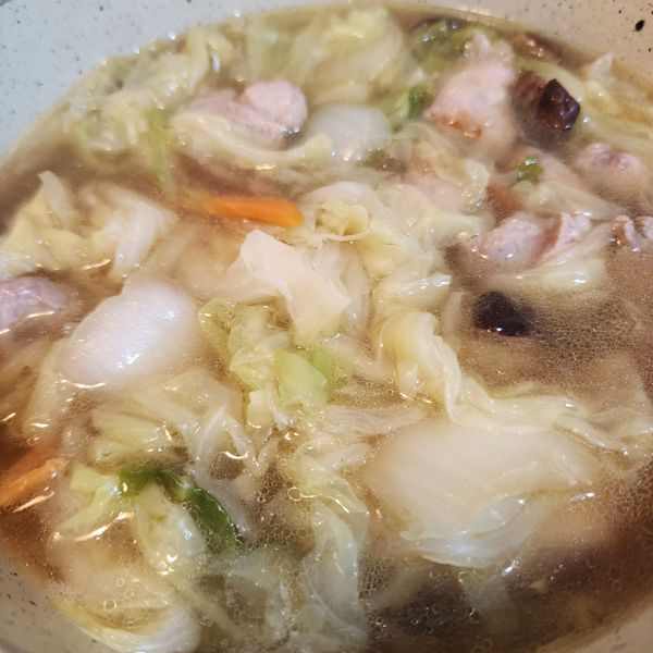 清甜白菜滷：梅 一起做