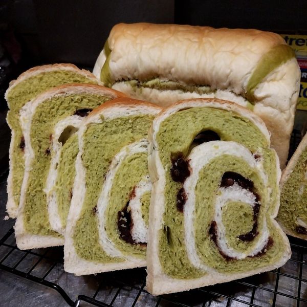雙色抹茶吐司【麥典實作工坊麵包專用粉】 : 培培一起做