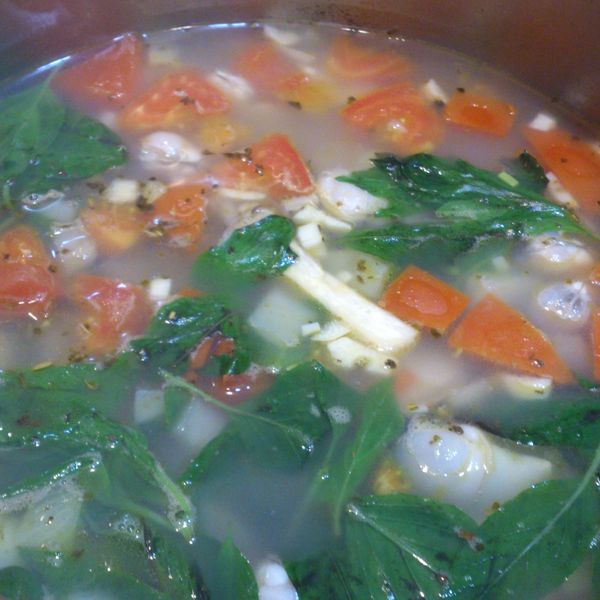 洋蔥番茄蛤蜊湯 ♪♪快手靚湯2♪♪：RubyQ 一起做