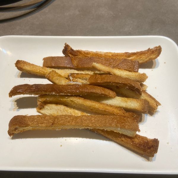 奶油吐司邊（氣炸鍋） : Peiwen Ducky Che一起做