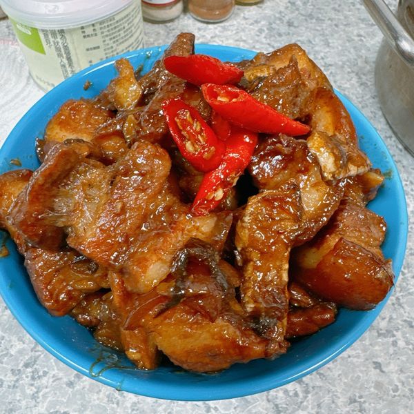 家傳紅燒肉：shan 一起做