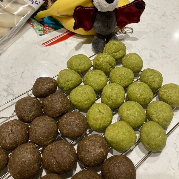 抹茶雪球餅乾：Yueyu Chen 一起做
