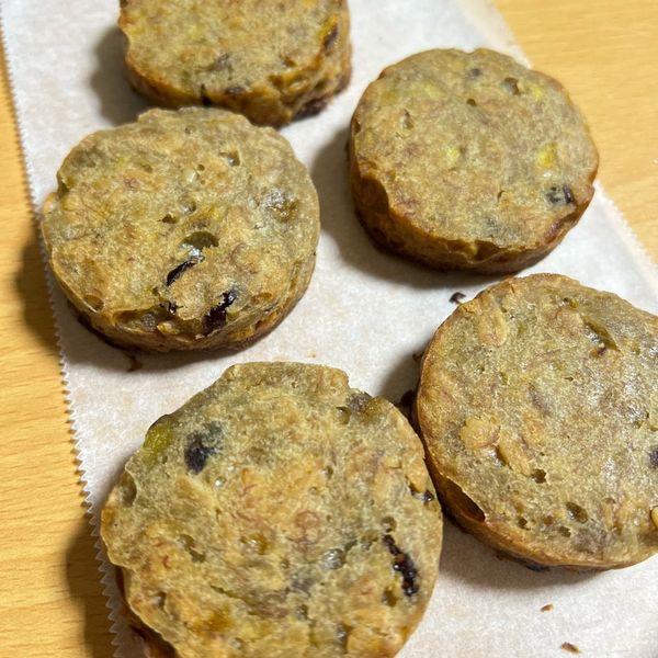 蜂蜜香蕉燕麥餅乾 : Mao一起做