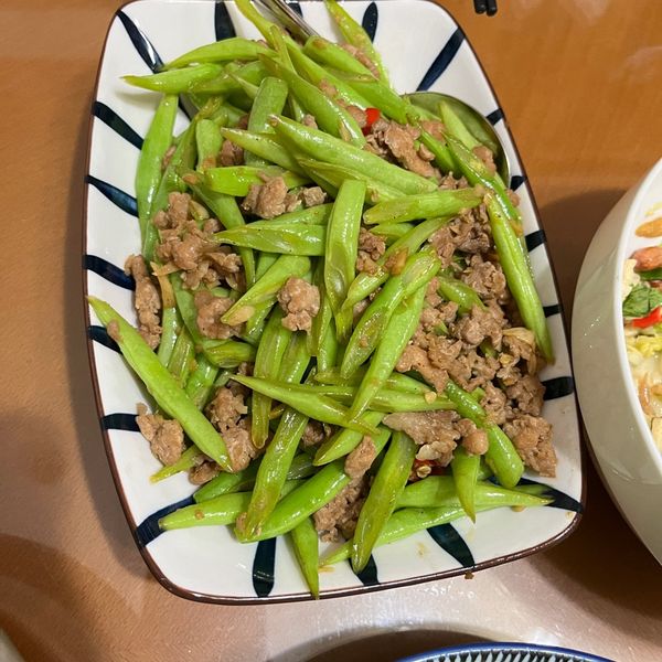 [脆炒四季豆肉末]簡易家常菜：陳柔柔 一起做