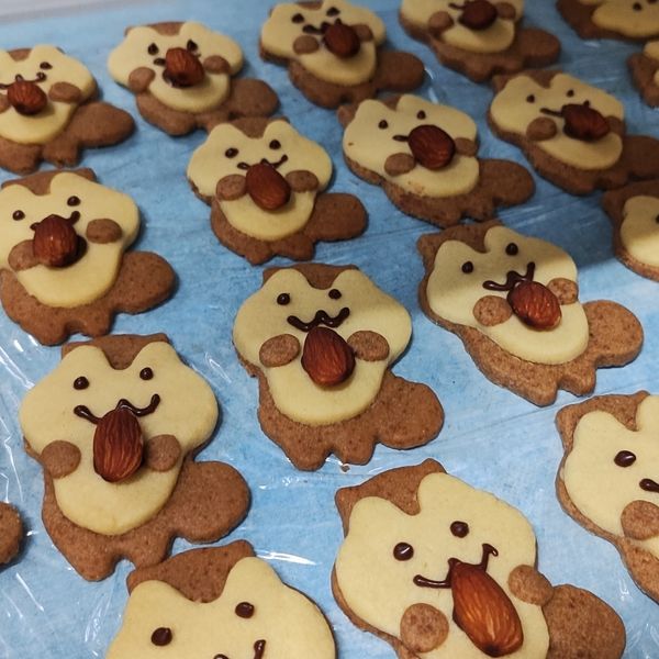 可愛松鼠造型餅乾：劉奕含 一起做