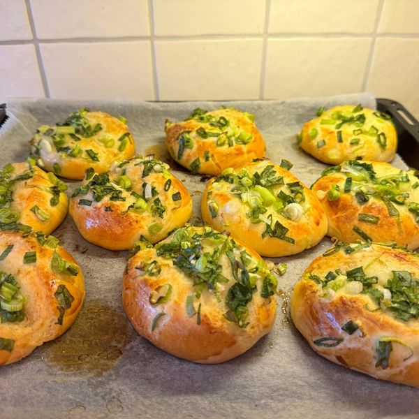 香蔥鹹麵包 : Pinklady Lin一起做