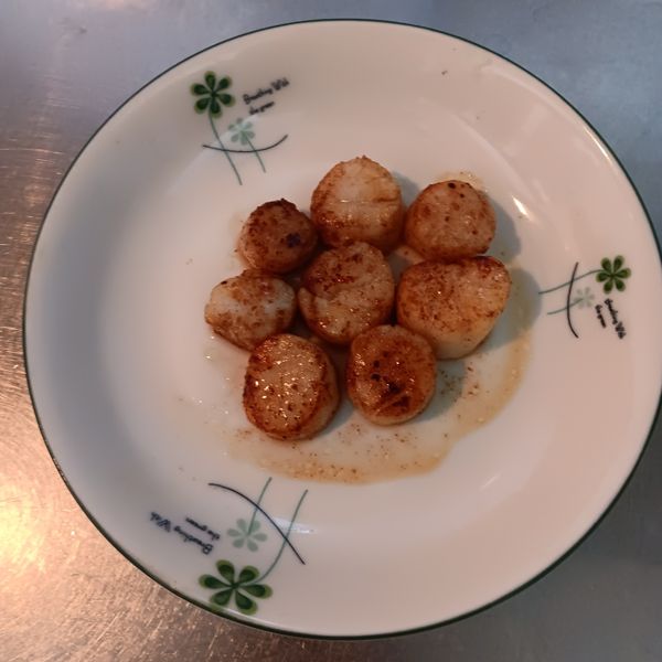 奶油煎干貝 : 林可可一起做