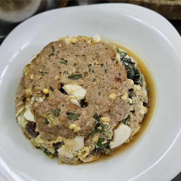 雙蛋蒸肉 : 伊玖一起做