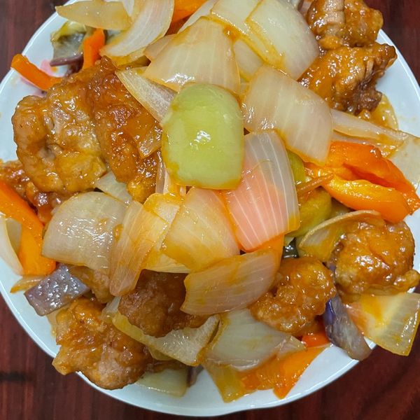 菠蘿糖醋里肌 : Ching Ching Wu一起做