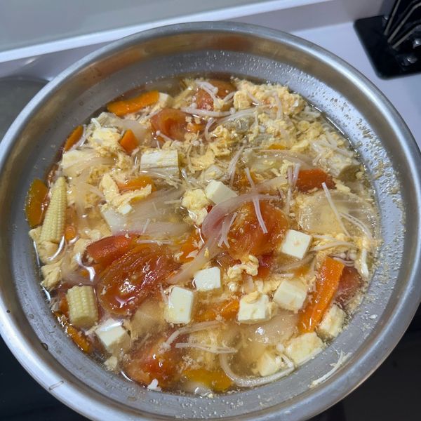 番茄豆腐煲 : 黃嘉一起做