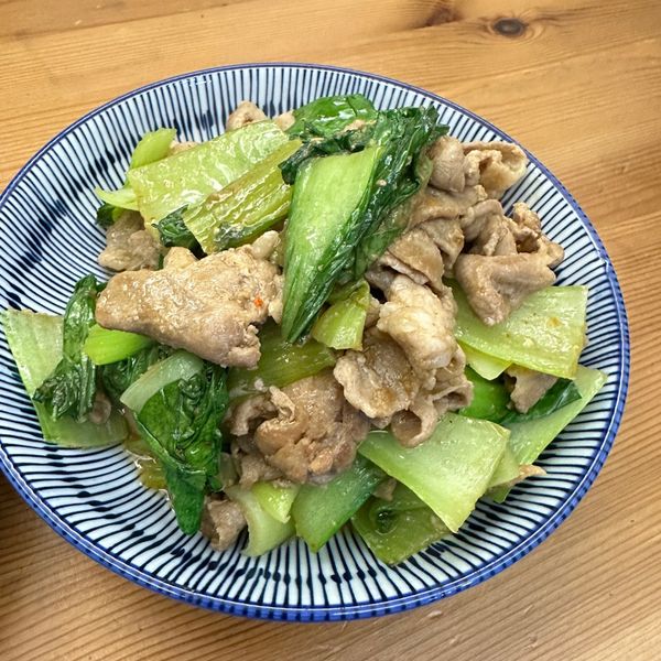 沙茶肉片炒油菜【淬釀真心食堂】 : Jean Ke一起做