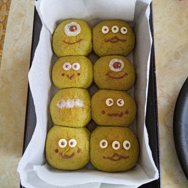 大眼蛙抹茶麵包：止水 一起做