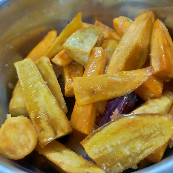 拔絲地瓜(烤箱版) : 劈力潘一起做