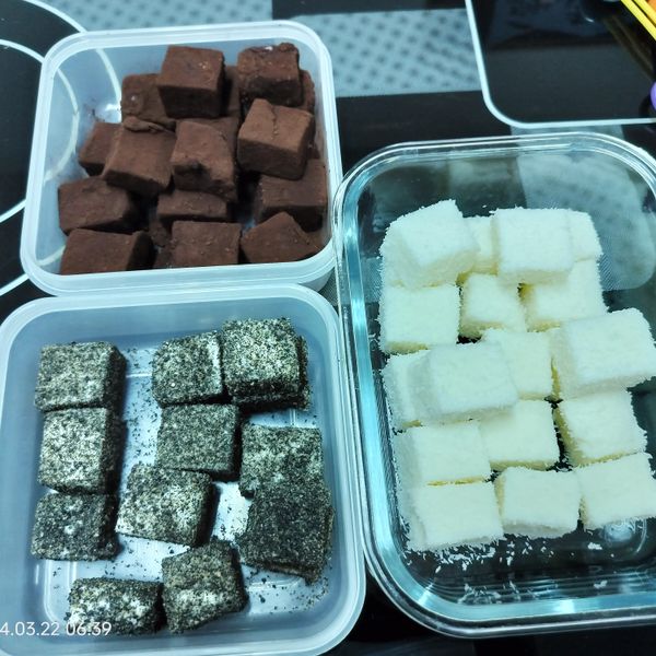 椰香鮮奶雪花糕:林傻傻 一起做