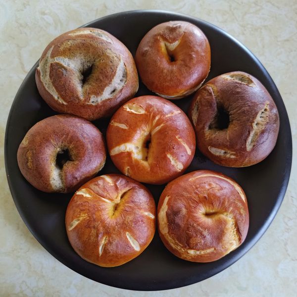 『原味鮮奶小貝果』簡單又可愛的早餐、點心 : 止水一起做