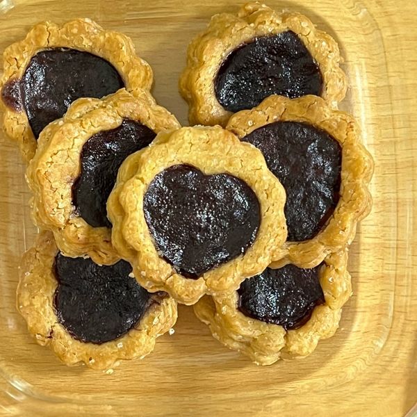 藍莓醬餅乾 : Mao一起做