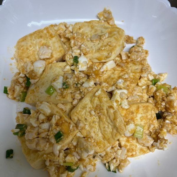 乾煎豆腐拌金沙 : Sherry Wang一起做