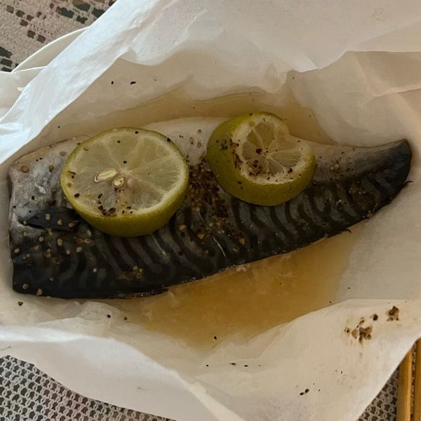 紙包鹽檸檬鯖魚（電鍋料理）：Rita Chen  一起做