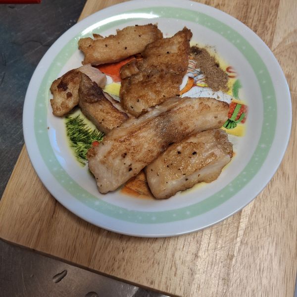 香煎鯛魚片 : 榛一起做