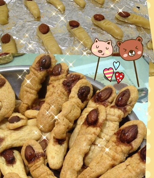 萬聖節巫婆手指餅乾 Witch Finger Cookies ：楊荳荳 一起做