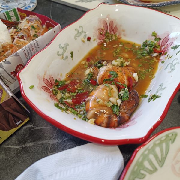 泰式檸檬蝦（無魚露版） : 火山“bb一起做